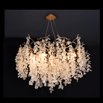 Thirza Tree Branch Crystal Chandelier - 23.62" diamcasivra