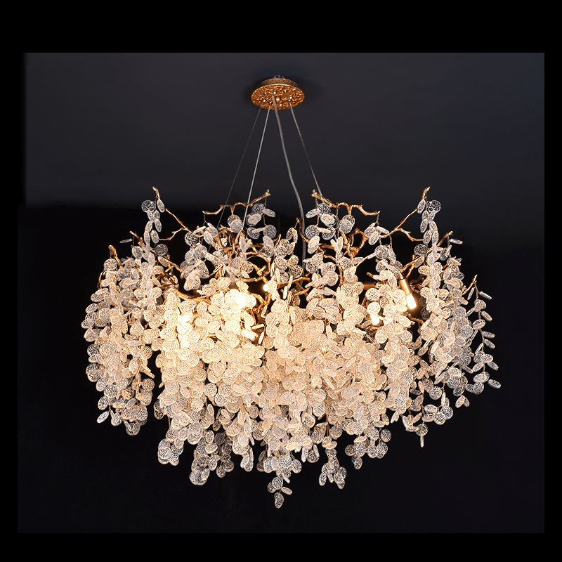 Thirza Tree Branch Crystal Chandelier - 23.62" diamcasivra
