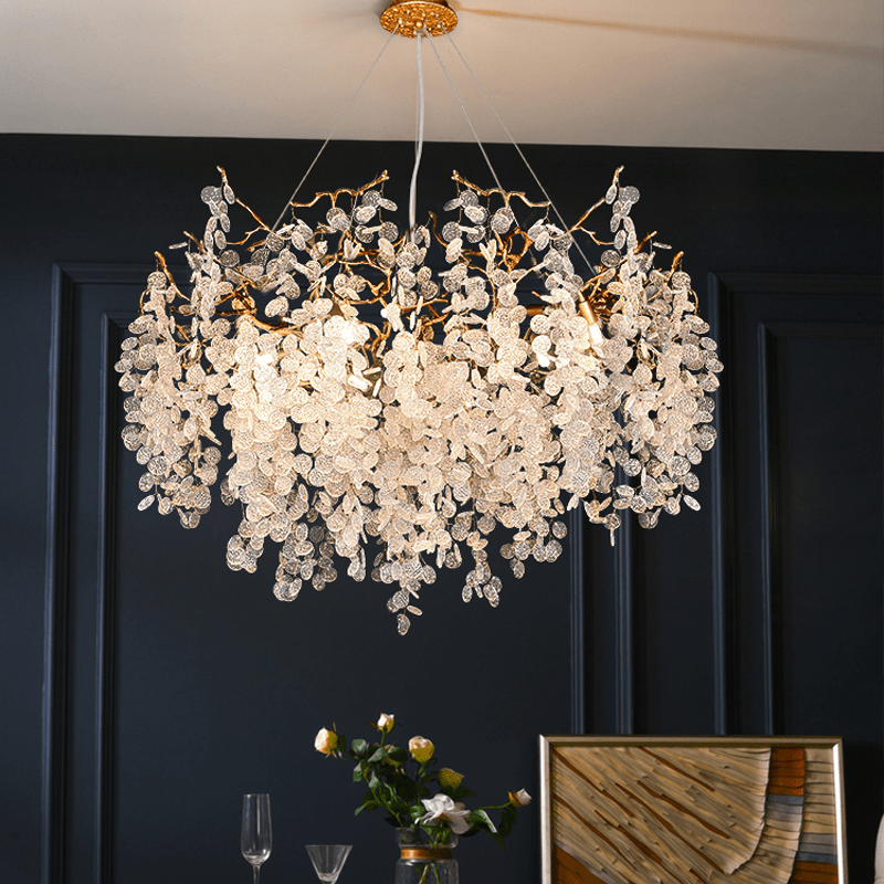 Thirza Tree Branch Crystal Chandelier - 23.62" diamcasivra