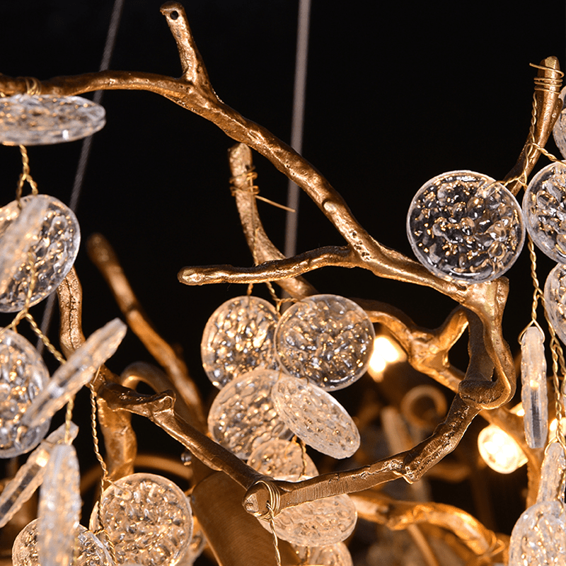 Thirza Tree Branch Crystal Chandelier - 23.62" diamcasivra