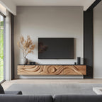 Farmhouse Wooden TV Console For Furniture Decor