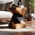 Farmhouse Wooden Side Table For Modern Farmhouse Decor