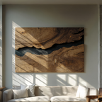 Modern Rectangular Wooden Wall Art For Home Decor