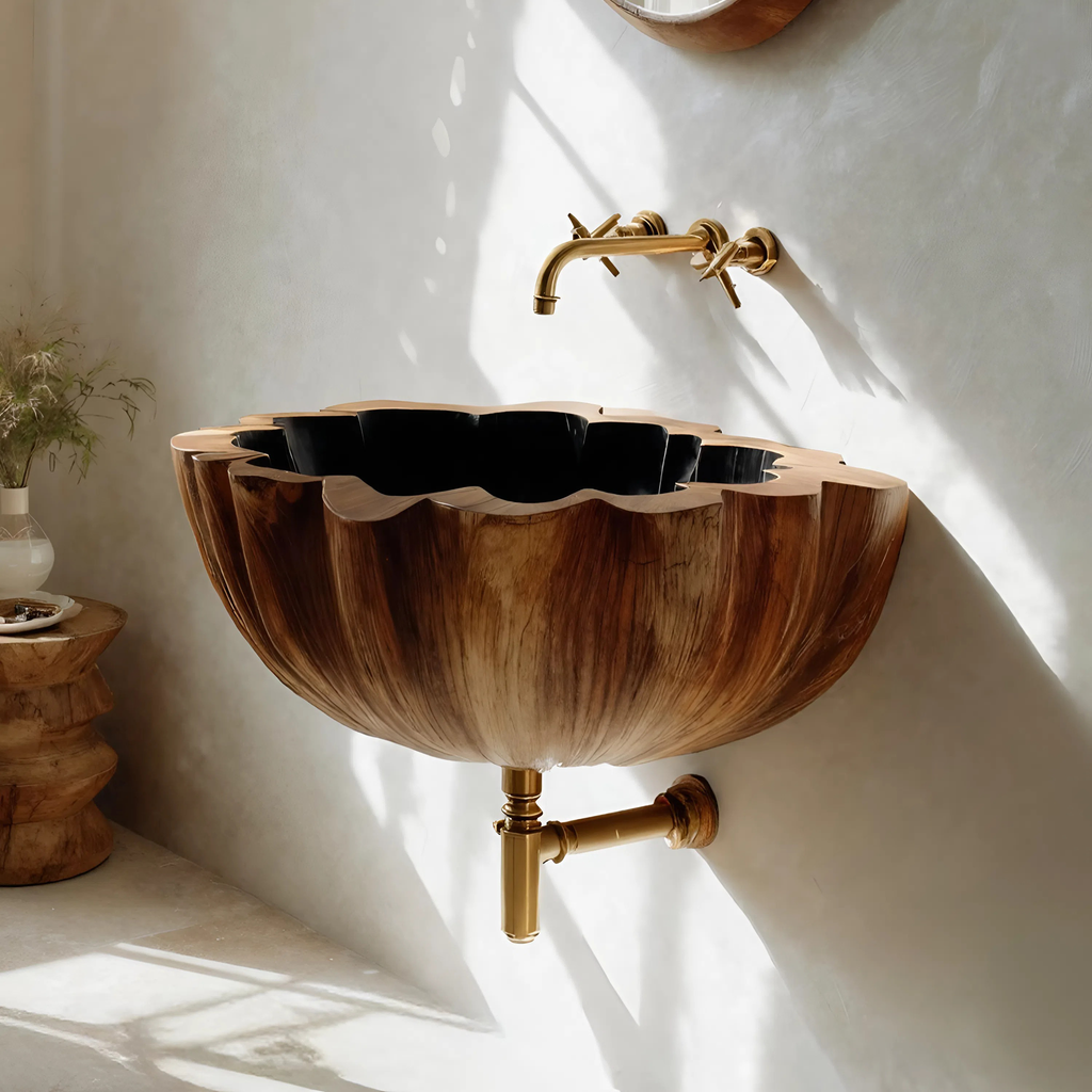 Modern Solid Wood Vanity Sink For Bathroom Furniture Decor