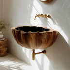 Modern Solid Wood Vanity Sink For Bathroom Furniture Decor