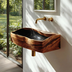 Handcrafted Wooden Vanity Sink For Bathroom Furniture Decor