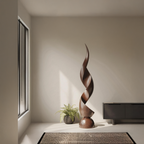 Handcrafted Organic Contemporary Landscape Sculpture For Office Decor