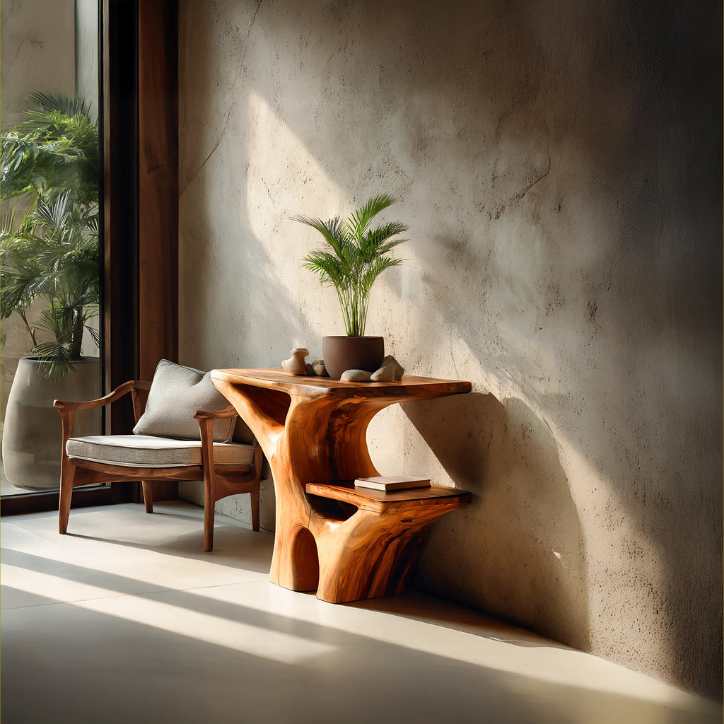 Artistic Side Table Unique Multi-Tiered Design For Home