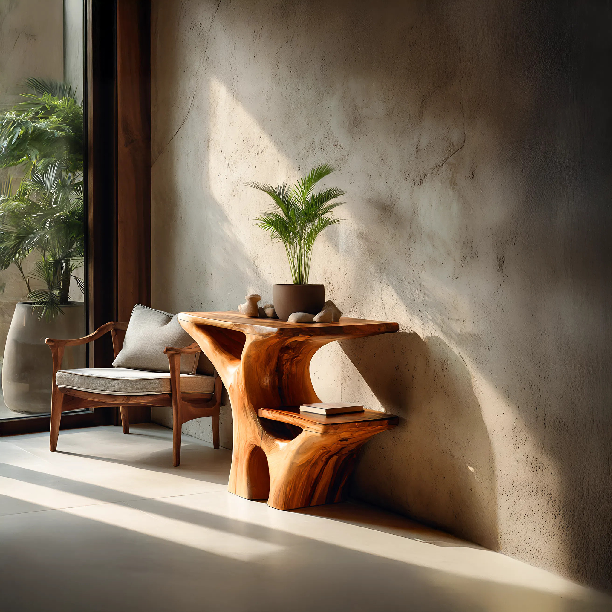 Artistic Side Table Unique Multi-Tiered Design For Home