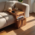 Handcrafted Wooden Armrest For Living Room Design