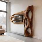 Contemporary Sculptural TV Frame For Living Room Decor