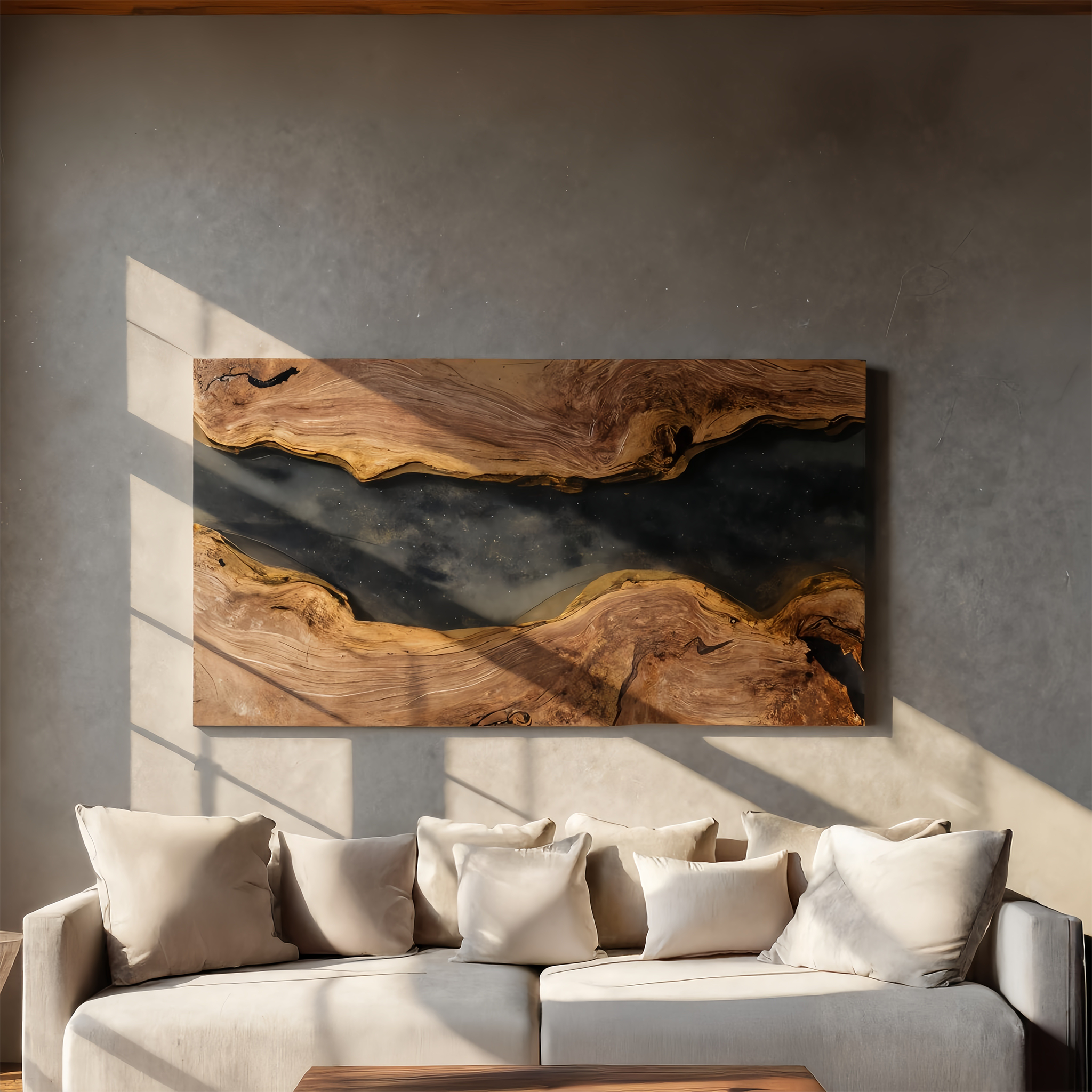 Handcrafted Solid Wood Wall Art For Bedroom Decor