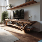 Farmhouse Solid Wood TV Console For Bedroom Furniture Design