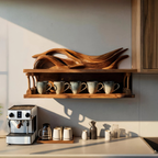 Handcrafted Kitchen Wall Shelf For Functional Decor