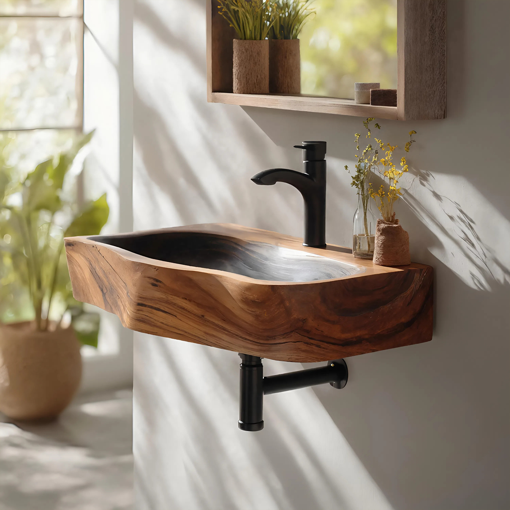 Farmhouse Solid Wood Vanity Sink For Bathroom Furniture Decor