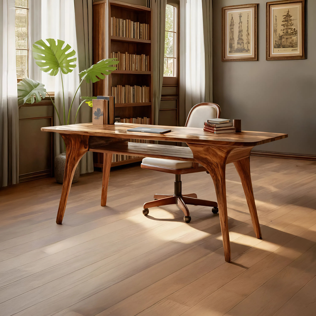 Modern Solid Wood Desk For Living Room And Office Decor