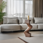 Mid Century Wooden Abstract Sculpture For Furniture Decor