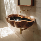 Mid Century Wooden Vanity Sink For Bathroom Furniture Decor