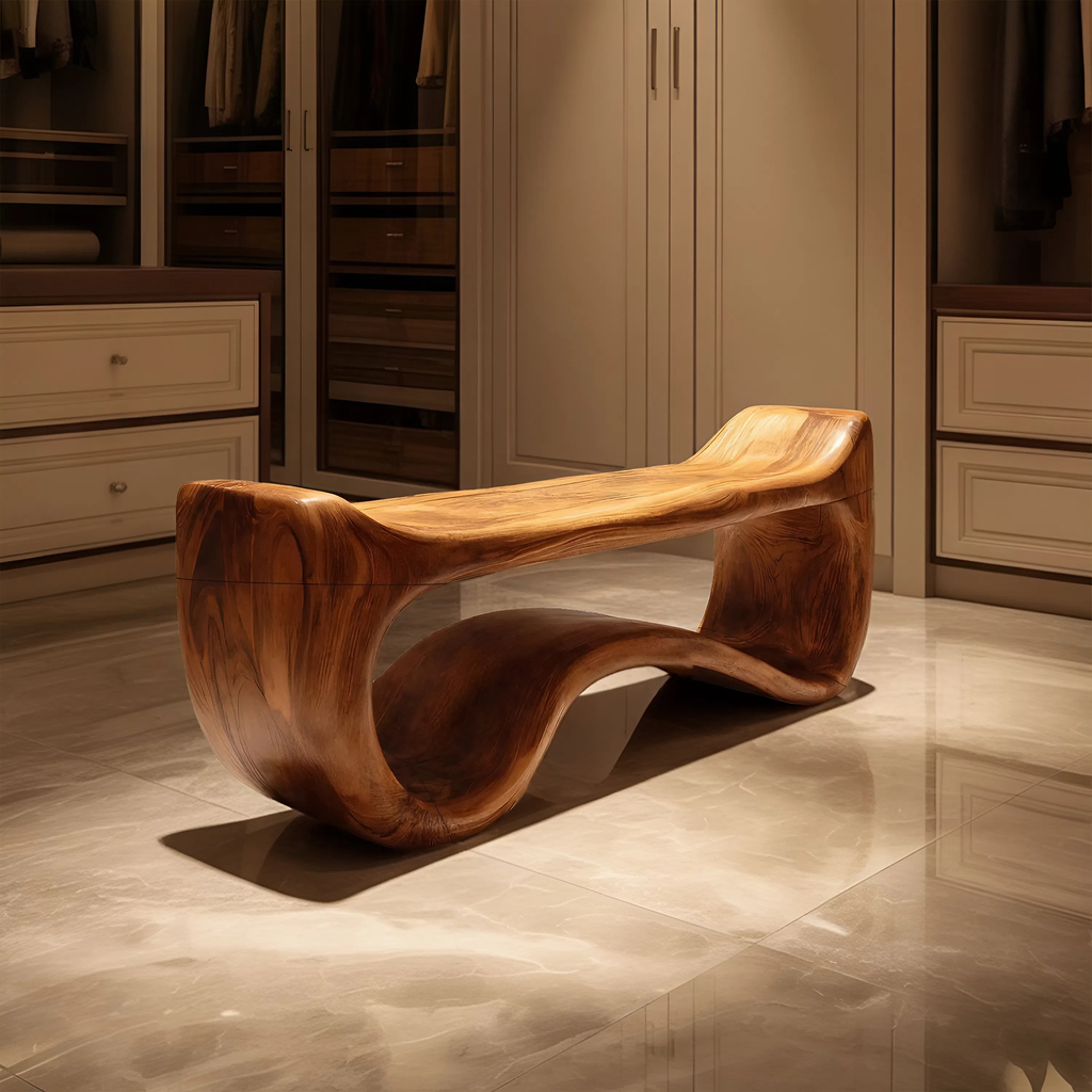 Live Edge Wood Entryway Bench For Farmhouse Style Homes