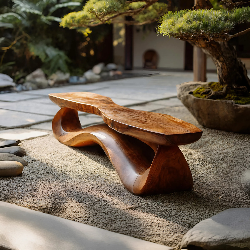 Solid Wood Live Edge Bench For Entryway Furniture Accent