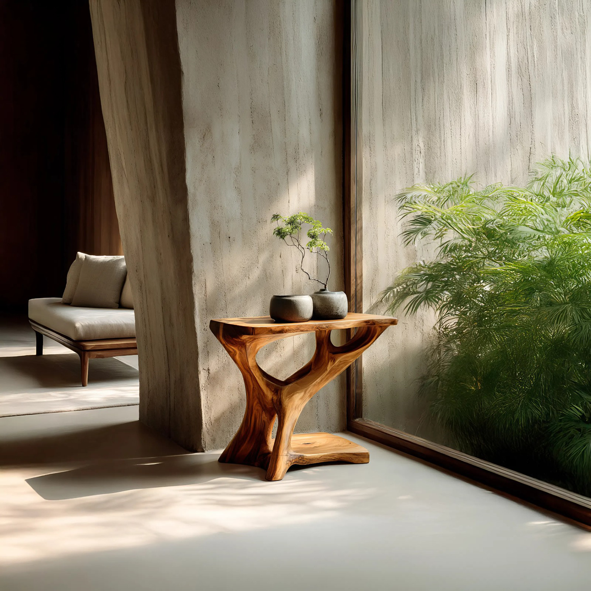 Modern Side Table Tree Shape Design For Home