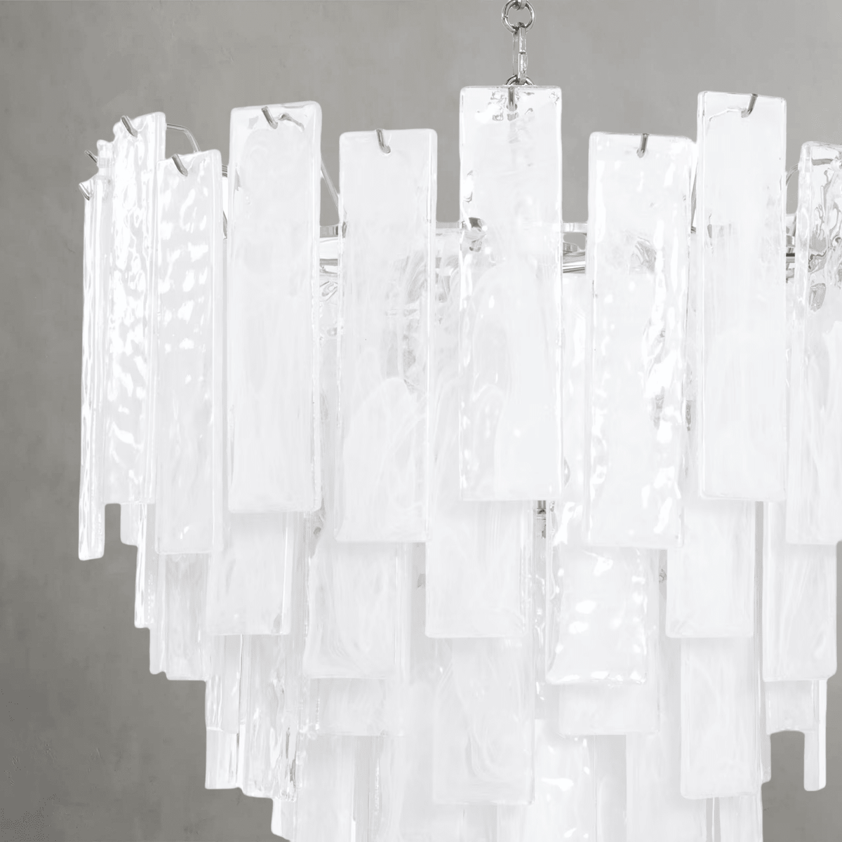 Tidelle Nickel Clear Glass Chandelier Small - casivra