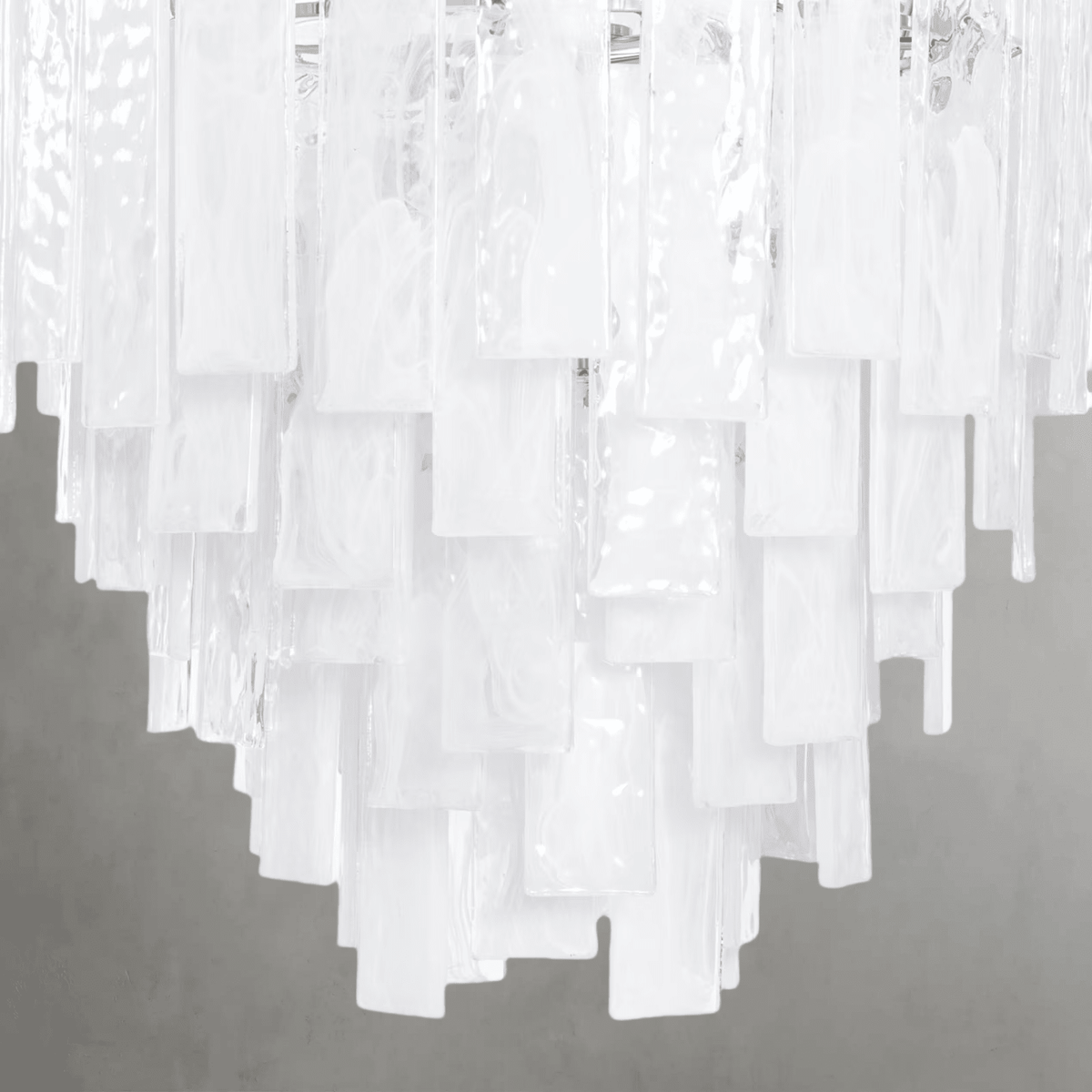 Tidelle Nickel Clear Glass Chandelier Small - casivra