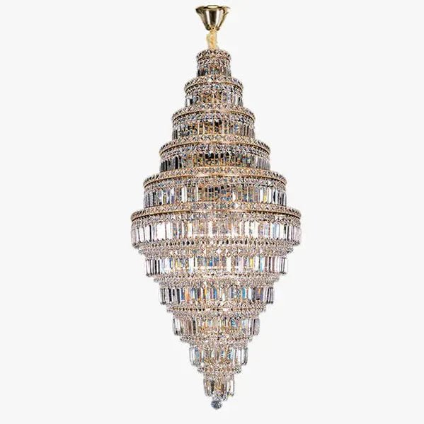 Tiered Crystal Chandelier - Ø33"×H77"Chromecasivra