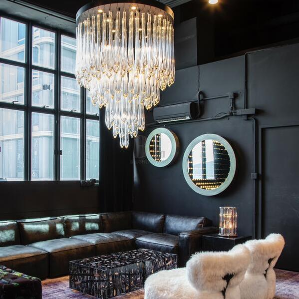 Tiffany Round Flushmount Pendant-Chandelier-casivra-casivra