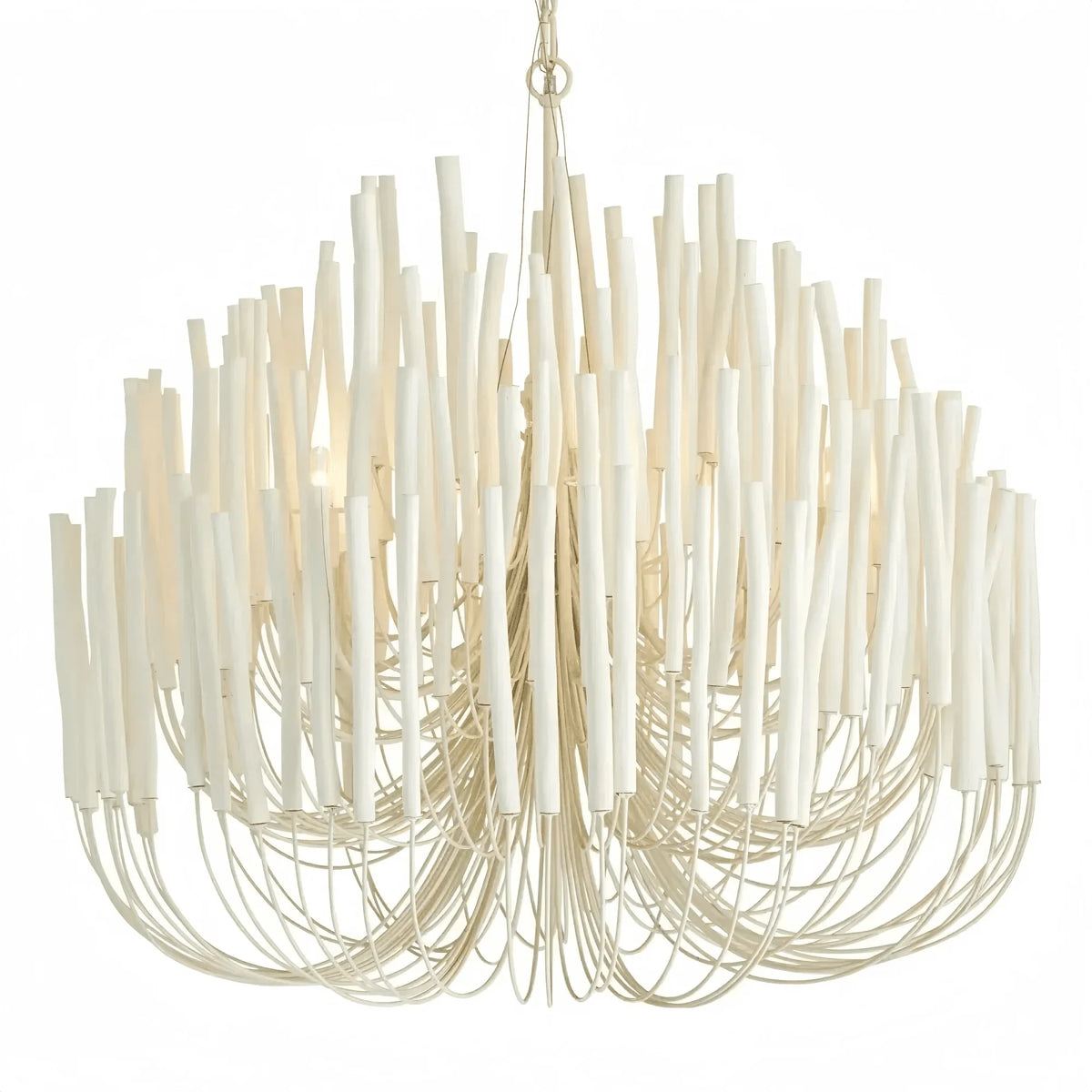 Tildalay Wide Chandelier 21" 36" - 36"Whitecasivra