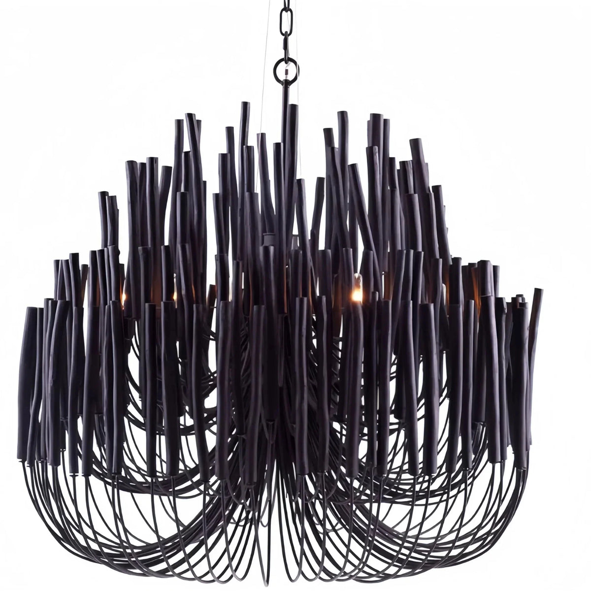 Tildalay Wide Chandelier 21" 36" - 36"Blackcasivra