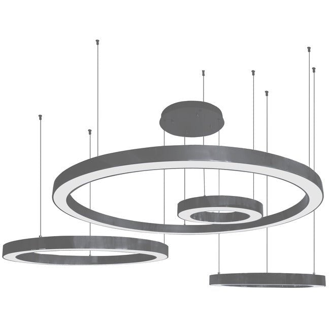Travara Multi Light Chandelier - Polished Gunmetal59”casivra