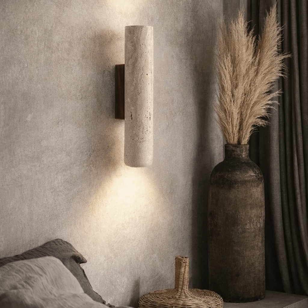 buyLunaro Travertine Wall Sconce - Morsale