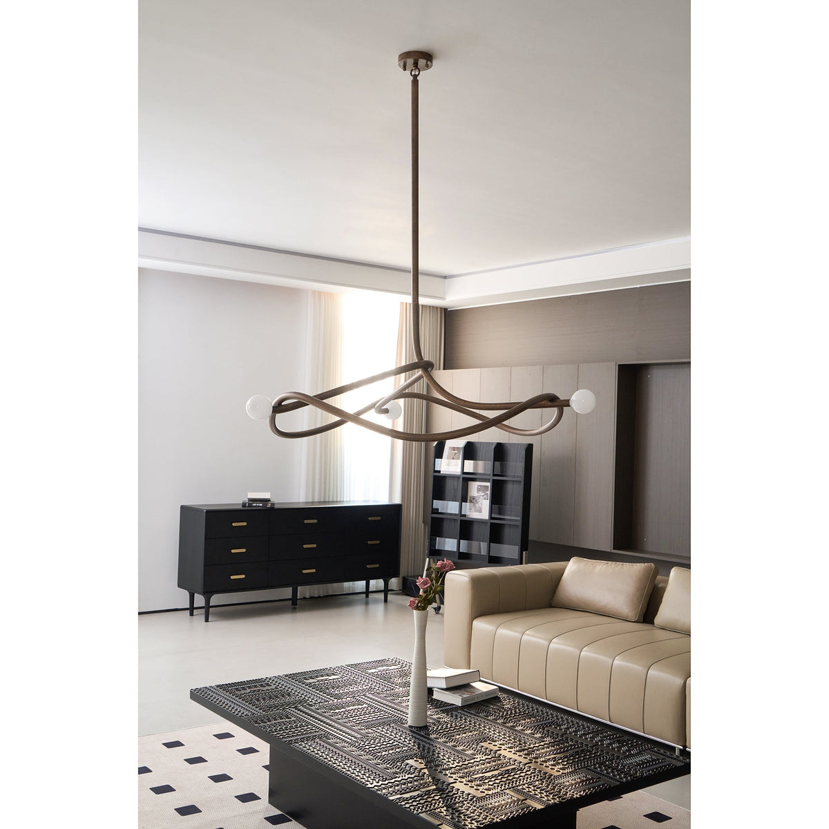 Tryst Chandelier - 3 lights ∅ 44.9″ x H 17.7″Antique Brasscasivra