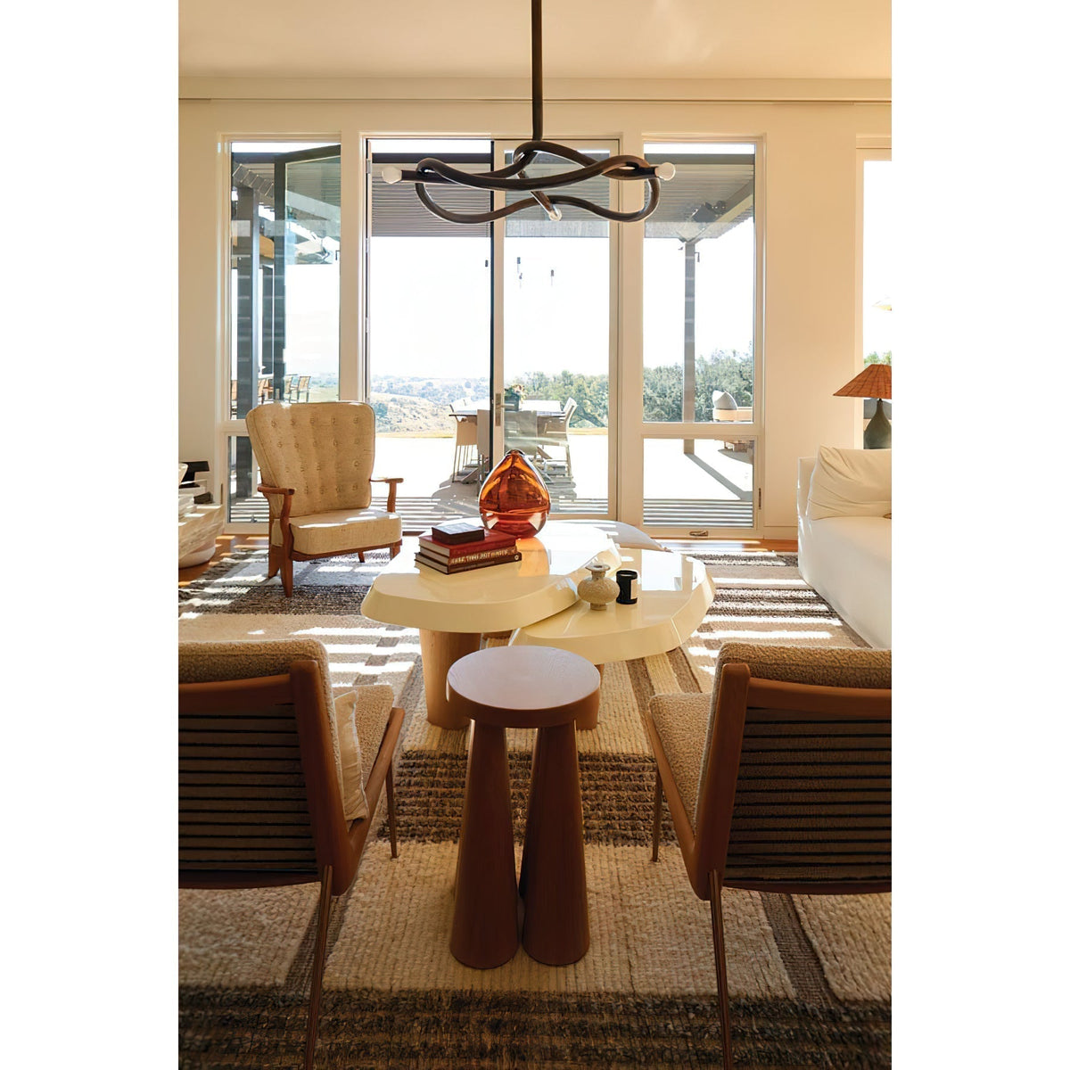 Tryst Chandelier - 3 lights ∅ 44.9″ x H 17.7″Antique Brasscasivra