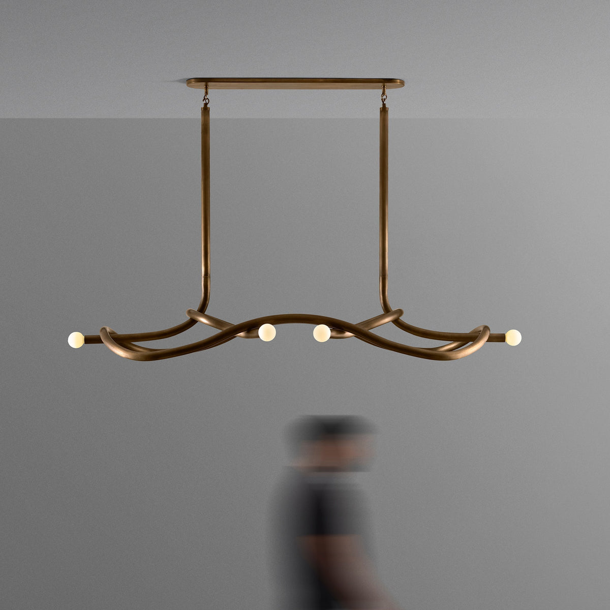 Tryst Chandelier - 3 lights ∅ 44.9″ x H 17.7″Antique Brasscasivra