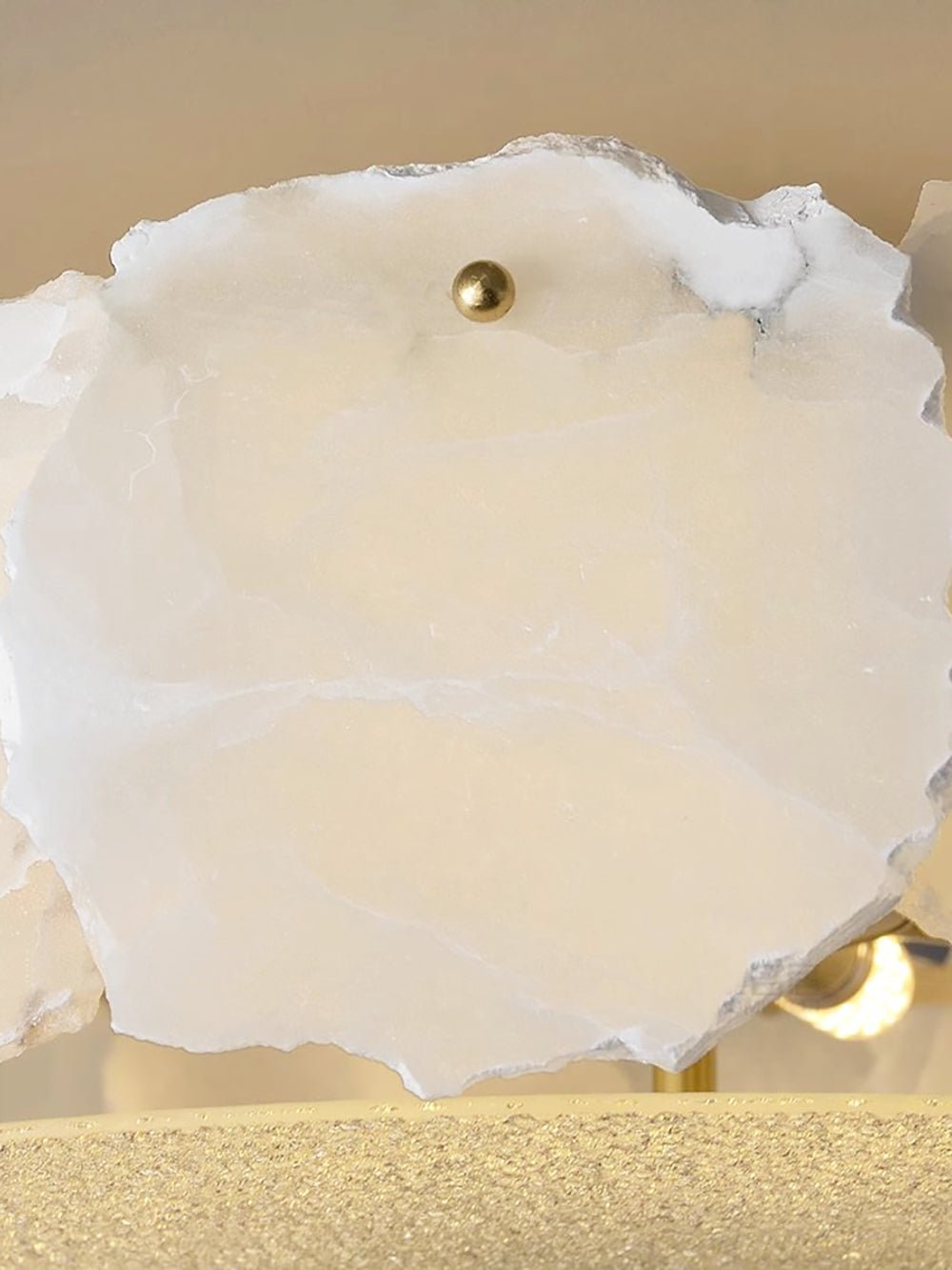 Valeria Alabaster Ceiling Lamp - ∅ 17.7″ x H 7.9″Copper & Whitecasivra