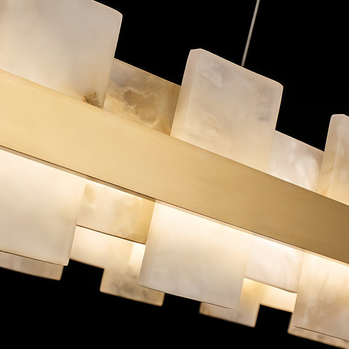 Varnaka Alabaster Chandelier Light - 31" / 80cmcasivra