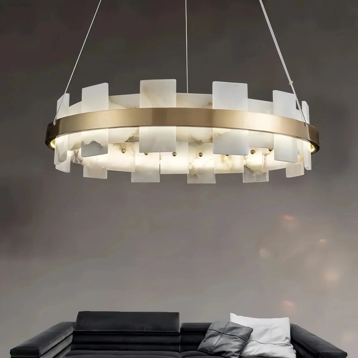 Varnaka Alabaster Chandelier Light - 23.6" / 60cmcasivra