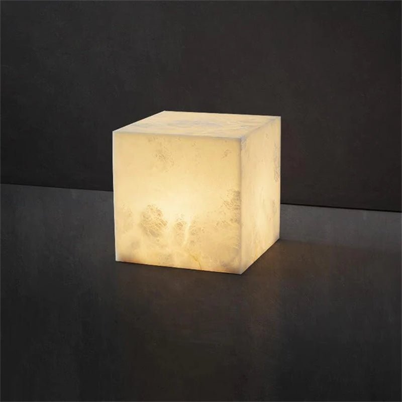 Vasilia Alabaster Cubic Pendant For Dining Table, Kitchen Island Pendant - 6 LIGHTS - 28.3" Lcasivra
