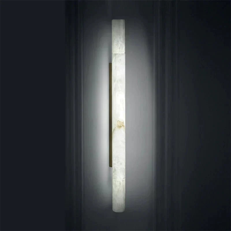 Venus Modern Linear Alabaster Wall Sconce 3'' 4.7'' - 3'' W x 22'' HBrasscasivra