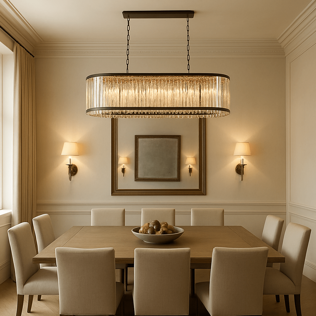 buyGio Amber Crystal Dining Chandelier - Morsale