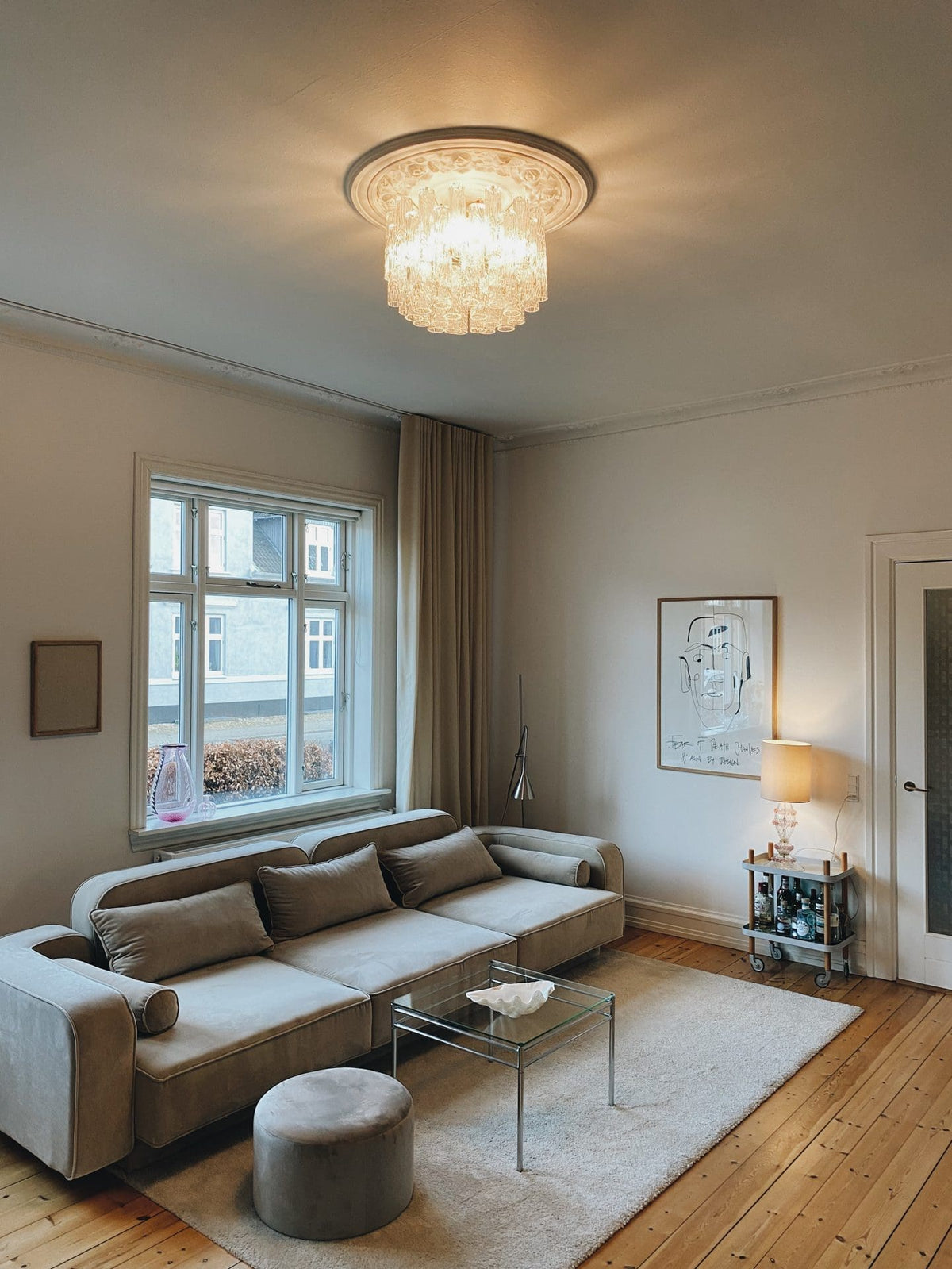 Vintage – Murano chandelier for Venini – 1970 – Transparent - casivra
