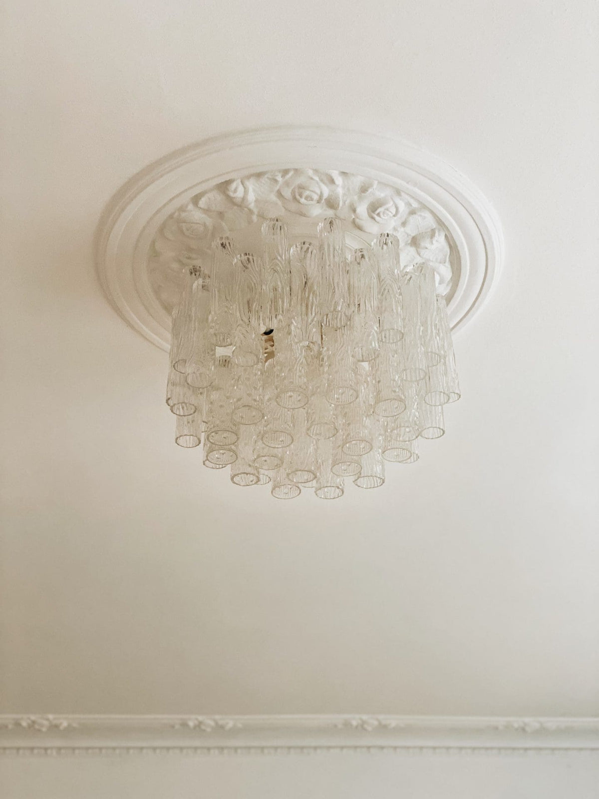 Vintage – Murano chandelier for Venini – 1970 – Transparent - casivra