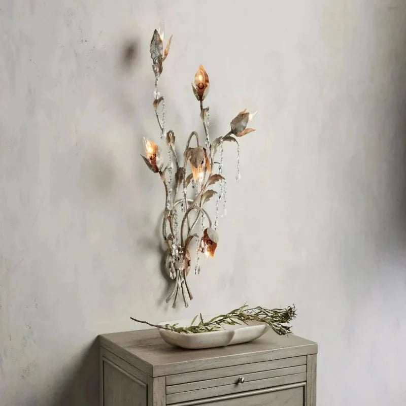 Vitalba 3-Light Wall Sconce in clear by Blush Lighting