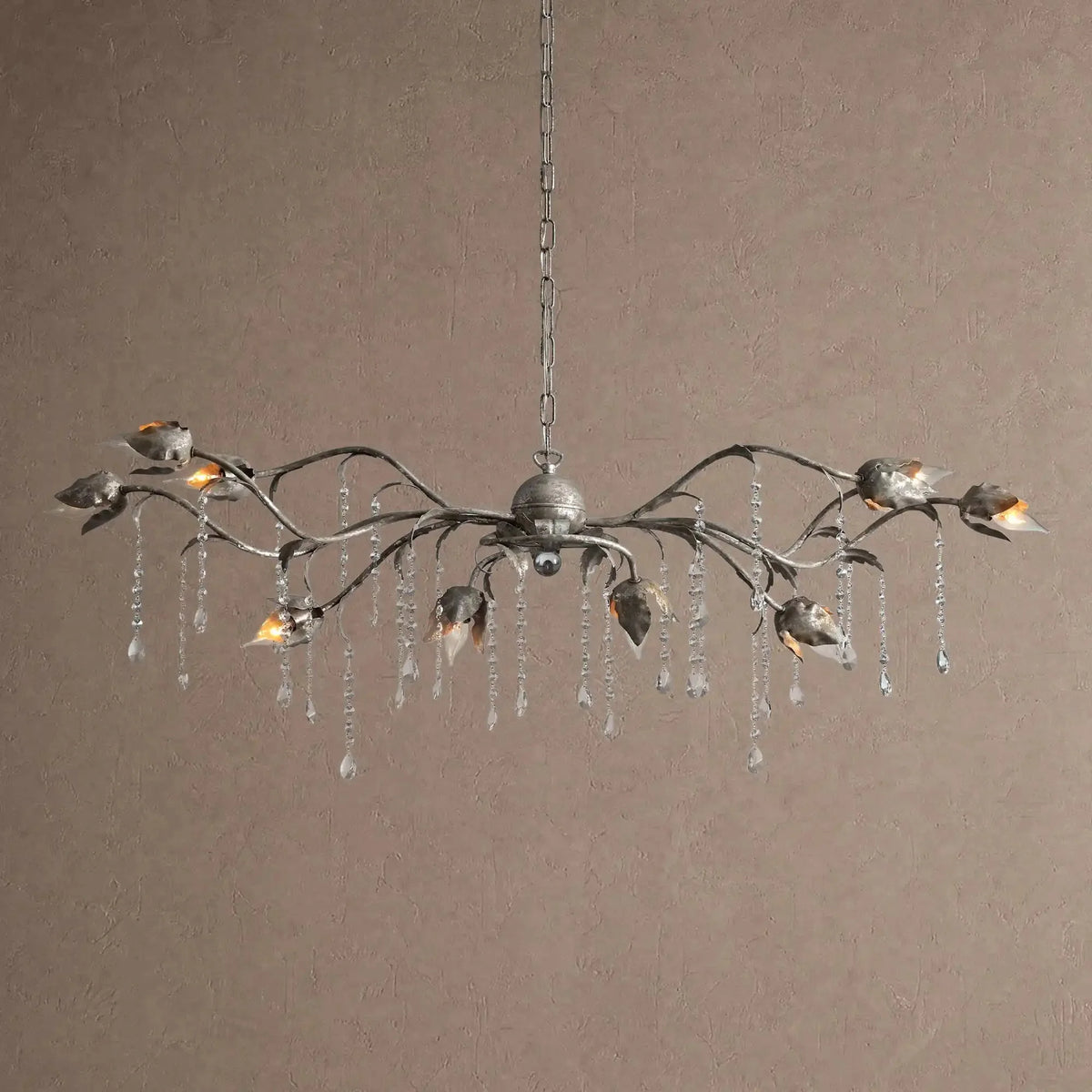 Vitalba Rectangular Chandelier 52" 61" 71" - 52"casivra