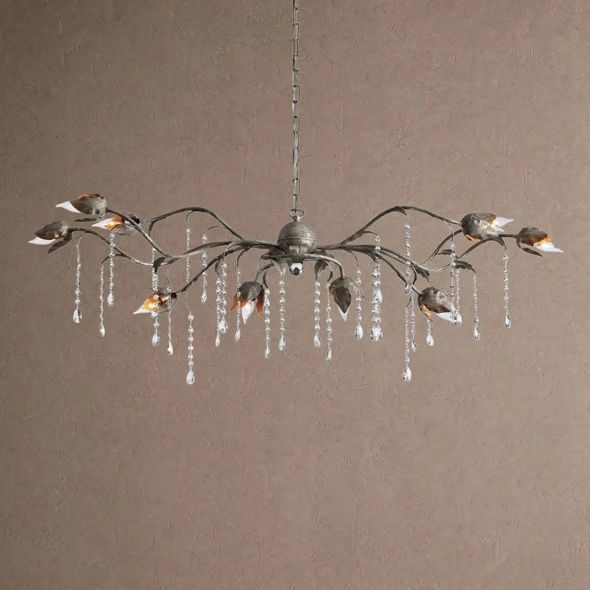 Vitalba Rectangular Chandelier 52" 61" 71" - 52"casivra