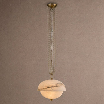 Volterra Alabaster LED Pendant 17” - casivra
