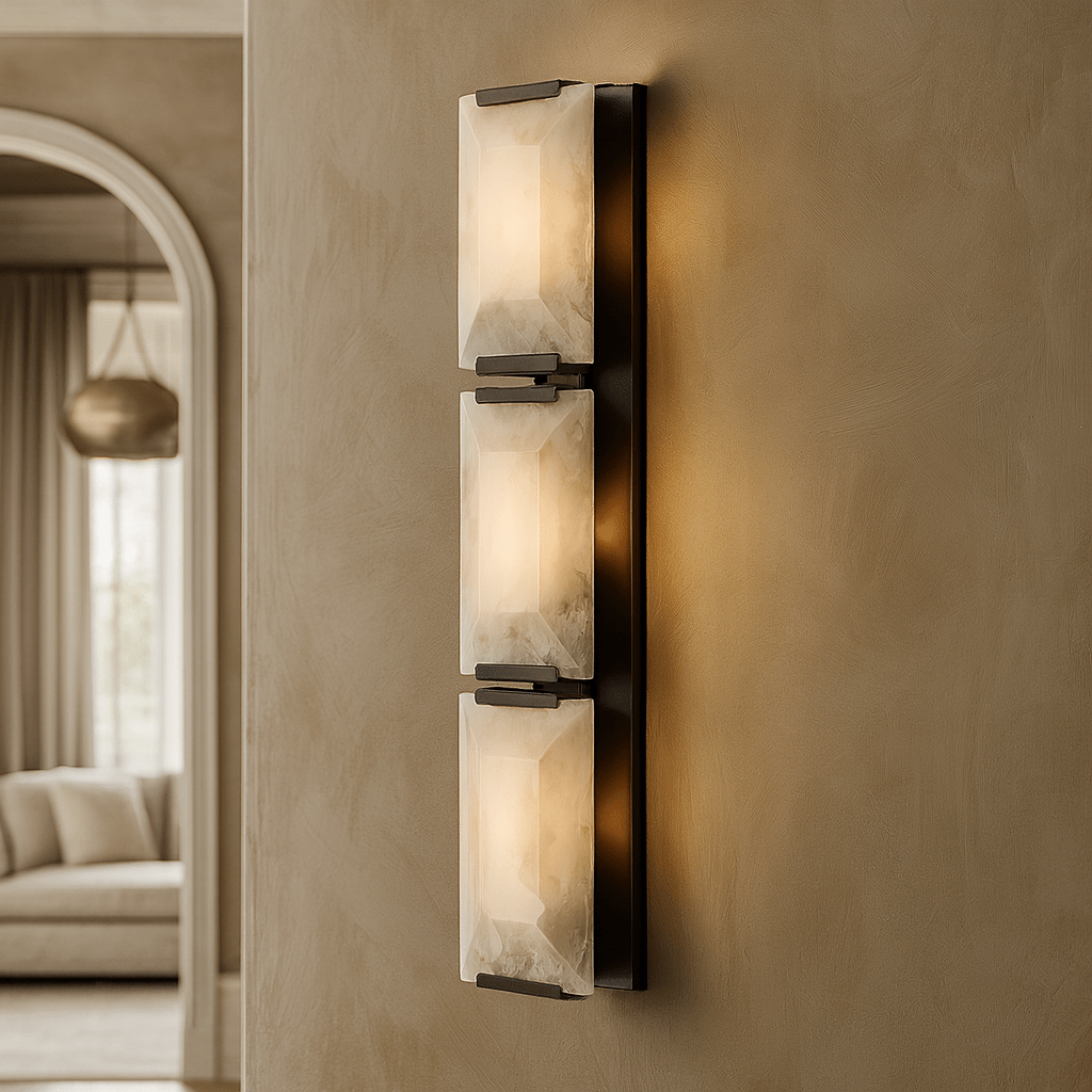 buyBrookhill 3-Light Calcite Wall Sconce - Morsale