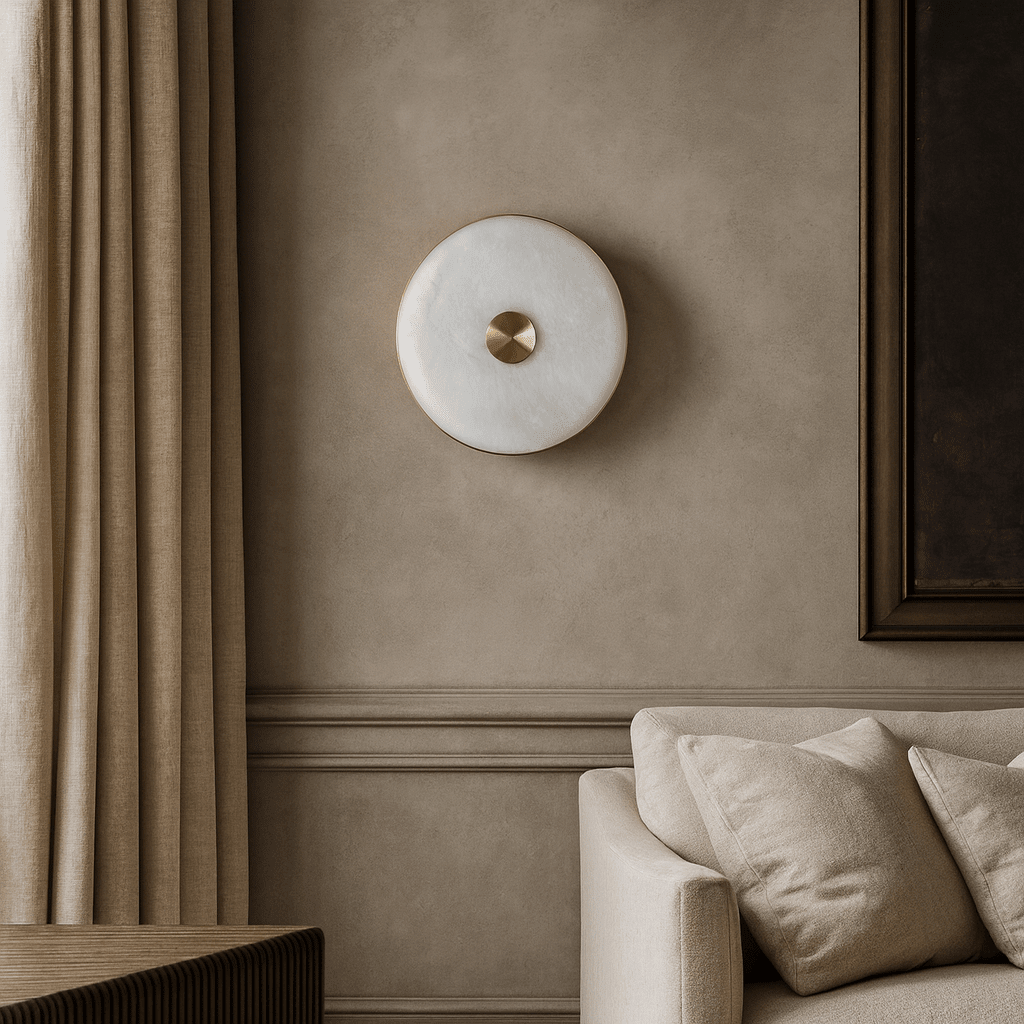 Windsor marble wall sconce full view